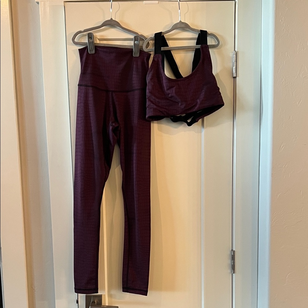 Women's Burgundy Activewear Set